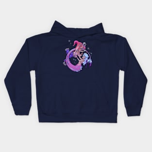 the mermaid and the trap, just characters Kids Hoodie